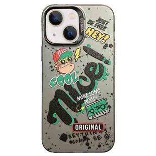 For iPhone 14 English Characters PC Phone Case(Monkey)