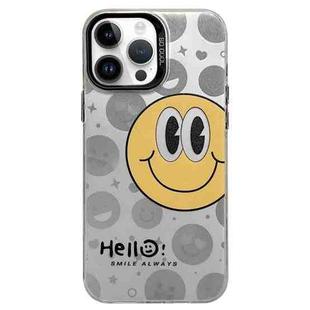 For iPhone 13 Pro English Characters PC Phone Case(Big Smiley Face)