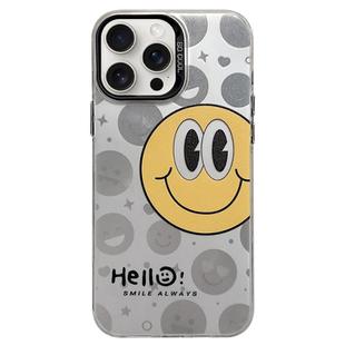For iPhone 15 Pro English Characters PC Phone Case(Big Smiley Face)