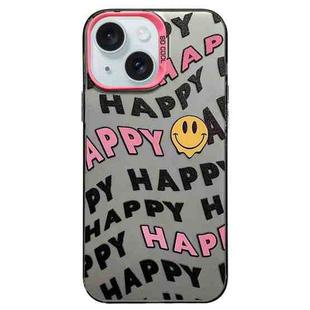 For iPhone 15 Plus English Characters PC Phone Case(Little Smiley Face)