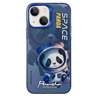 For iPhone 14 Astronaut Pattern PC Phone Case(Blue Space Panda)
