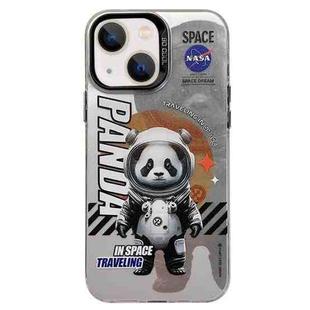 For iPhone 14 Astronaut Pattern PC Phone Case(Gray Panda)