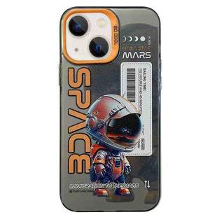 For iPhone 13 Astronaut Pattern PC Phone Case(Black Astronaut)