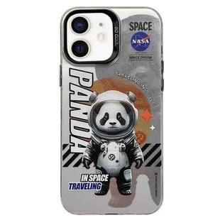 For iPhone 12 Astronaut Pattern PC Phone Case(Gray Panda)