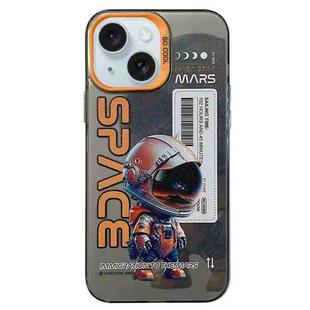 For iPhone 15 Astronaut Pattern PC Phone Case(Black Astronaut)