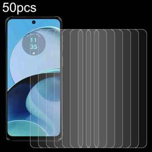 For Motorola Moto G14 50pcs 0.26mm 9H 2.5D Tempered Glass Film