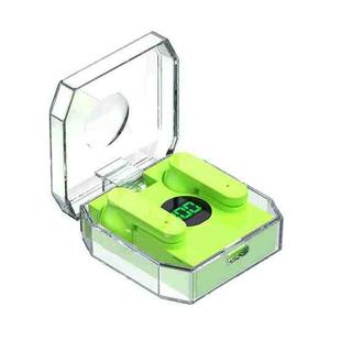 K30 Transparent Capsule Digital Display Touch Control Bluetooth Earphones(Green)
