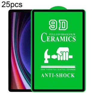 For Samsung Galaxy Tab S9 25pcs 9D Full Screen Full Glue Ceramic Film