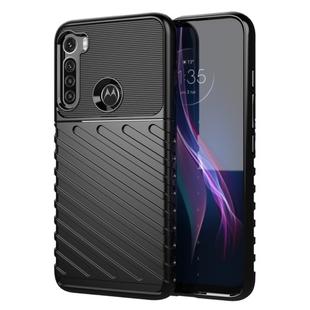 For Motorola Moto One Fusion Plus Thunderbolt Shockproof TPU Protective Soft Case(Black)