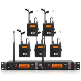 XTUGA RW2080 UHF Wireless Stage Singer In-Ear Monitor System 5 BodyPacks(AU Plug)