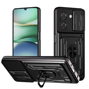 For Redmi A5 4G 173.3mm Sliding Camshield TPU+PC Phone Case with Card Slot(Black)