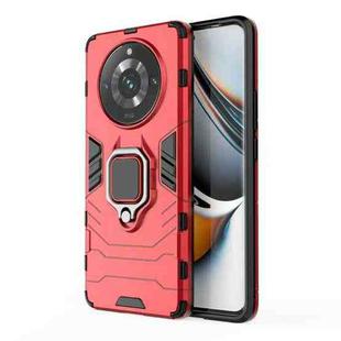 For Realme 11 Pro/11 Pro+ Magnetic Ring Holder PC + TPU Phone Case(Red)