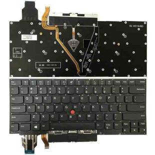 For Lenovo ThinkPad X1 Yoga 4th Gen 20QF US Version Backlight Laptop Keyboard with Touchpad Button(Dark Grey)
