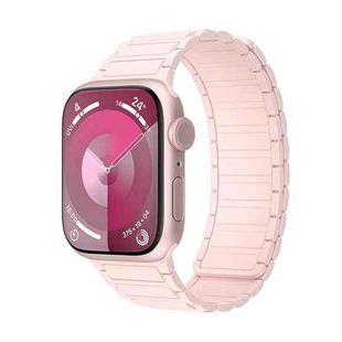 For Apple Watch Series 6 40mm Magnetic Loop Silicone Watch Band(Pink)