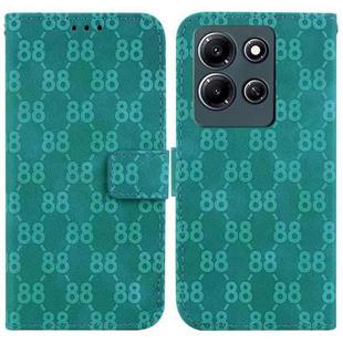 For Infinix Note 30i Double 8-shaped Embossed Leather Phone Case(Green)