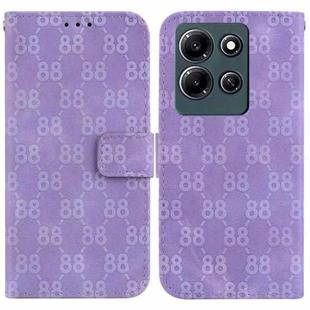 For Infinix Note 30i Double 8-shaped Embossed Leather Phone Case(Purple)