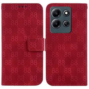 For Infinix Note 30i Double 8-shaped Embossed Leather Phone Case(Red)