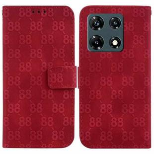 For Infinix Note 30 Pro Double 8-shaped Embossed Leather Phone Case(Red)