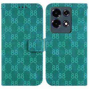 For Infinix Note 30 Double 8-shaped Embossed Leather Phone Case(Green)