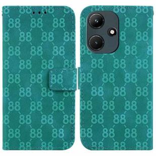 For Infinix Hot 30i / X669C Double 8-shaped Embossed Leather Phone Case(Green)