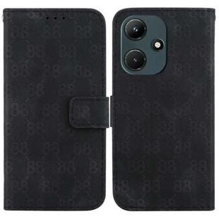 For Infinix Hot 30i / X669C Double 8-shaped Embossed Leather Phone Case(Black)