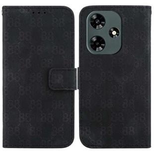 For Infinix Hot 30 Double 8-shaped Embossed Leather Phone Case(Black)