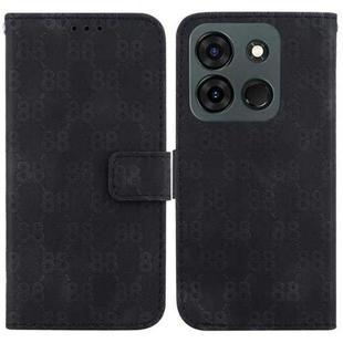 For Infinix Smart 7 India / Smart 7 Plus Double 8-shaped Embossed Leather Phone Case(Black)