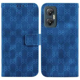 For Infinix Hot 20 5G Double 8-shaped Embossed Leather Phone Case(Blue)