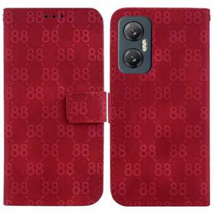 For Infinix Hot 20 5G Double 8-shaped Embossed Leather Phone Case(Red)