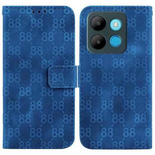 For Infinix Smart 7 African / X6515 Double 8-shaped Embossed Leather Phone Case(Blue)