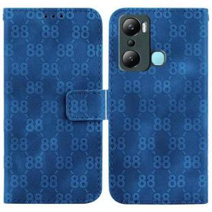 For Infinix Hot 20i Double 8-shaped Embossed Leather Phone Case(Blue)