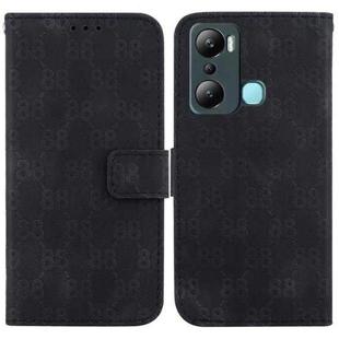 For Infinix Hot 20i Double 8-shaped Embossed Leather Phone Case(Black)