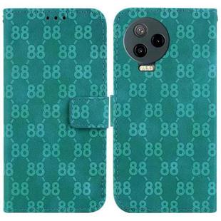 For Infinix Note 12 Pro 4G / Note 12 2023 Double 8-shaped Embossed Leather Phone Case(Green)