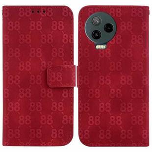 For Infinix Note 12 Pro 4G / Note 12 2023 Double 8-shaped Embossed Leather Phone Case(Red)