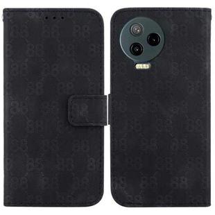 For Infinix Note 12 Pro 4G / Note 12 2023 Double 8-shaped Embossed Leather Phone Case(Black)