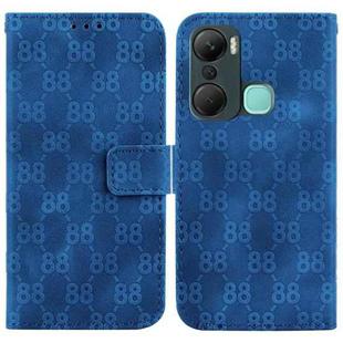 For Infinix Hot 12 Pro Double 8-shaped Embossed Leather Phone Case(Blue)