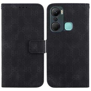 For Infinix Hot 12 Pro Double 8-shaped Embossed Leather Phone Case(Black)