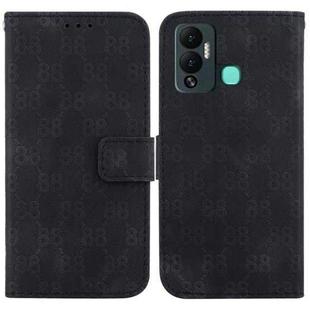 For Infinix Hot 12 Play Double 8-shaped Embossed Leather Phone Case(Black)