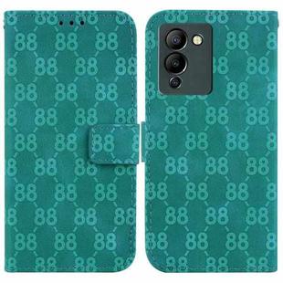 For Infinix Note 12 G96 / X670 Double 8-shaped Embossed Leather Phone Case(Green)