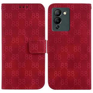 For Infinix Note 12 G96 / X670 Double 8-shaped Embossed Leather Phone Case(Red)