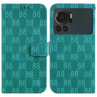 For Infinix Note 12 VIP Double 8-shaped Embossed Leather Phone Case(Green)