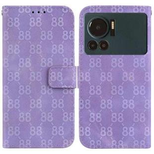 For Infinix Note 12 VIP Double 8-shaped Embossed Leather Phone Case(Purple)