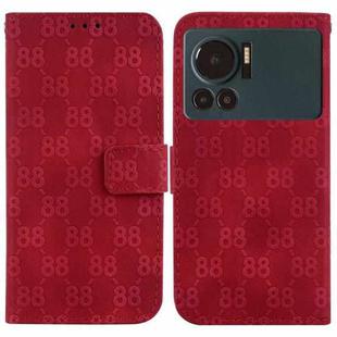 For Infinix Note 12 VIP Double 8-shaped Embossed Leather Phone Case(Red)