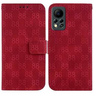 For Infinix Hot 11s NFC / X6812B Double 8-shaped Embossed Leather Phone Case(Red)