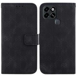 For Infinix Smart 6 Double 8-shaped Embossed Leather Phone Case(Black)