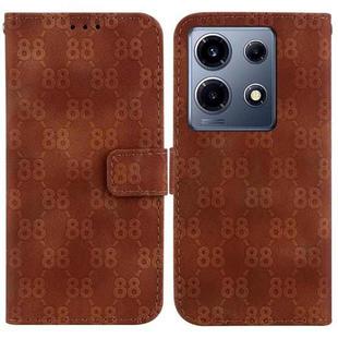 For Infinix Note 30 VIP Double 8-shaped Embossed Leather Phone Case(Brown)
