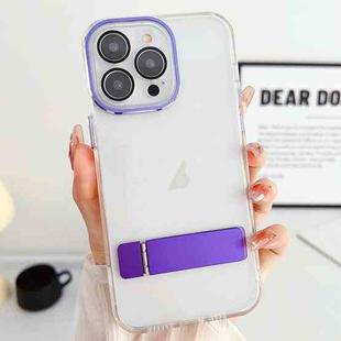 For iPhone 13 Pro Linear Shape Holder Phone Case(Purple)