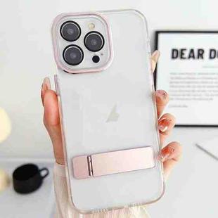 For iPhone 12 Pro Max Linear Shape Holder Phone Case(Rose Gold)