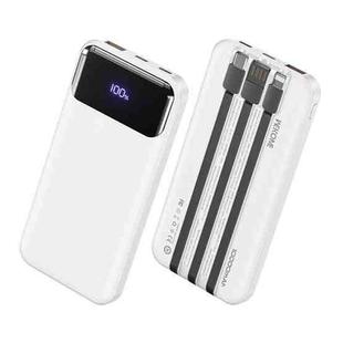 WK WP-21 22.5W 10000mAh Super Fast Charging Power Bank with Cable(White)