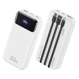 WK WP-22 22.5W 20000mAh Super Fast Charging Power Bank with Cable(White)